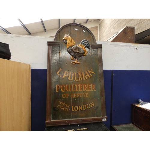 418 - Large modern pub sign 'Pullman Poulter of Repute Written Street London'.