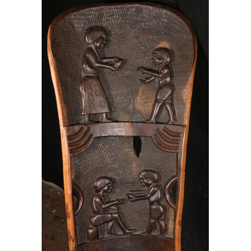 123 - African birthing chair.