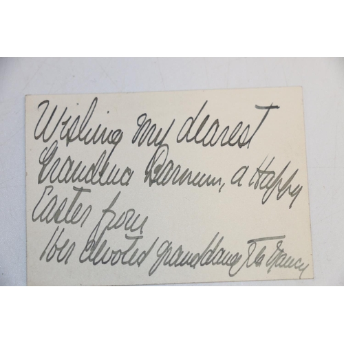 149 - PT Barnum: calling card of Miss Nancy Barnum Leigh (1889-1909), with printed address 109 West 93rd S... 