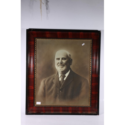 33 - Edwardian photograph of a gentleman and another portrait.