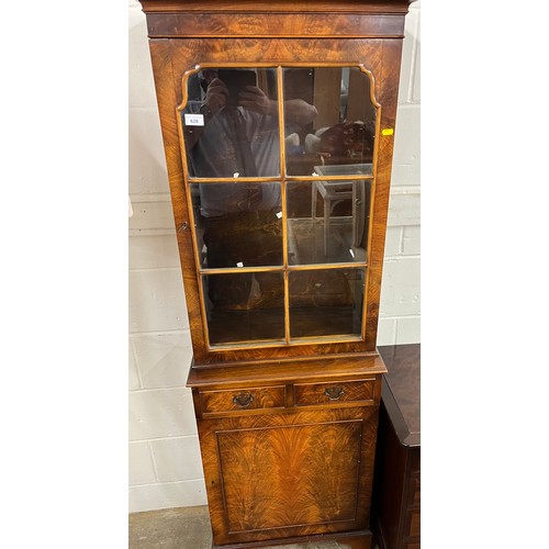 628 - Mahogany glass fronted display cabinet