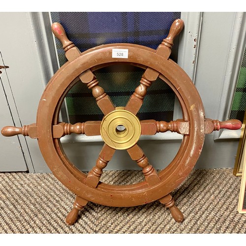 528 - Ships wheel 64 cm diameter