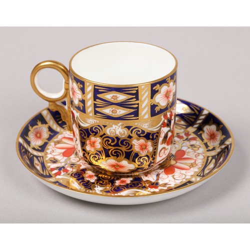 275 - Royal Crown Derby set of five coffee cups and six saucers