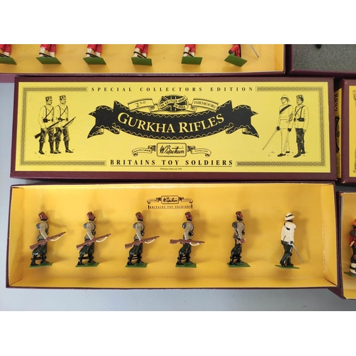 84 - Britains Special Collectors Edition toy soldiers to include 2nd Sirmoor Gurkha Rifles 8841, 15th Lud... 