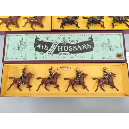 85 - Britains Special Collectors Edition toy soldiers to include The Queen's Own 4th Hussars 8811, The Qu... 