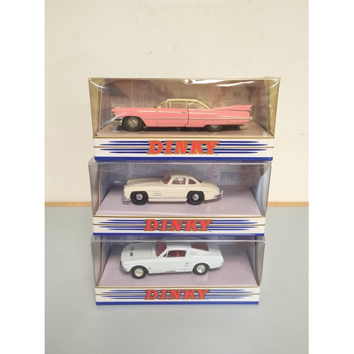36 - Matchbox. The Dinky Collection sixteen boxed model vehicles to include, M.G.B GT DY3, 1957 Chevrolet... 