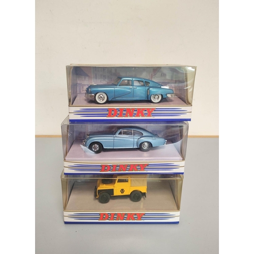 37 - Matchbox. The Dinky Collection seventeen boxed model vehicles to include 1968 Jaguar E Type DY18, 19... 