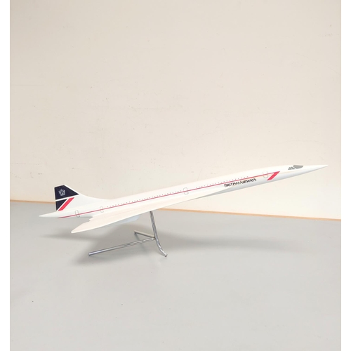 40 - Space Models. 1:36 scale Concorde Foyer Display Model,  of fibre glass construction. Complete with c... 