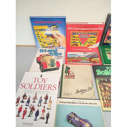 98 - Model Toy books to include Dinky Toys And Modelled Miniatures M and S Richardson, Collecting Matchbo... 