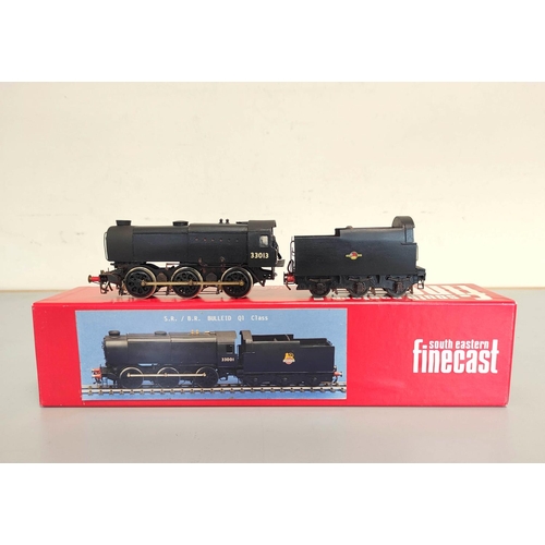 101 - South Eastern Finecast. 00 Gauge kitbuilt B.R SR Q1 Class Locomotive and Tender, finished in black 3... 