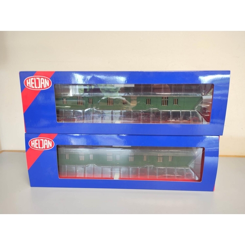 115 - Heljan. Two boxed 1.43 scale 0 gauge BG full brake MK1 Coaches in BR green 4954. (2)... 