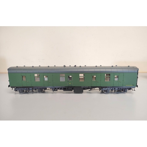 115 - Heljan. Two boxed 1.43 scale 0 gauge BG full brake MK1 Coaches in BR green 4954. (2)... 