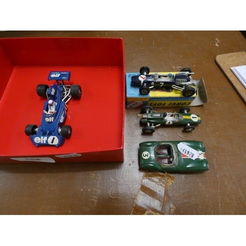 154 - Various die cast to include Stirling mosses corg, Corg, Masarati, Lotus le mans etc.