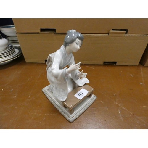 165 - Lladro geisha figurine.