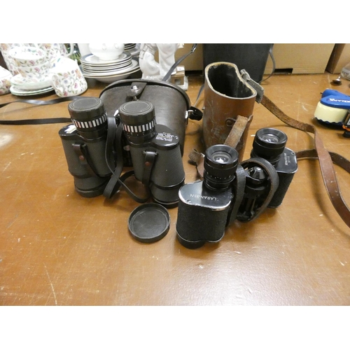 180 - Two pairs of cased binoculars.