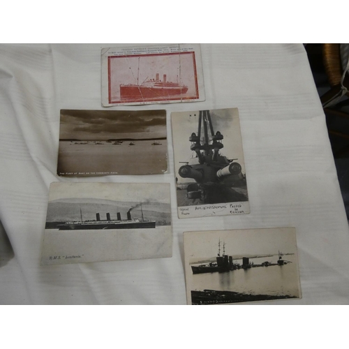 209 - Various vintage Maritime postcards to include HMS Neptune, Royal George etc.