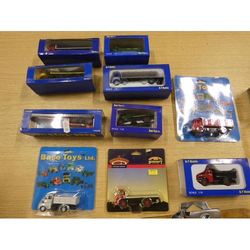 222 - Large box of small base toys – die cast lorries.