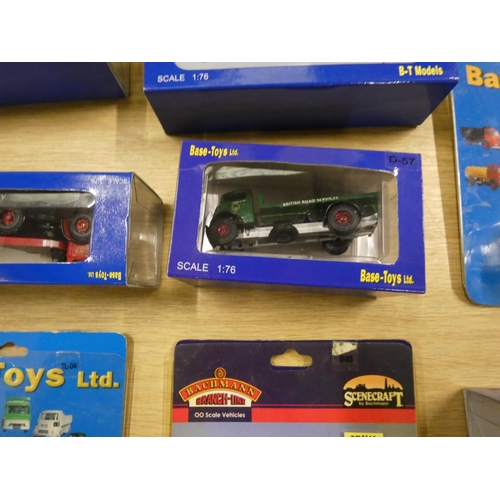 222 - Large box of small base toys – die cast lorries.