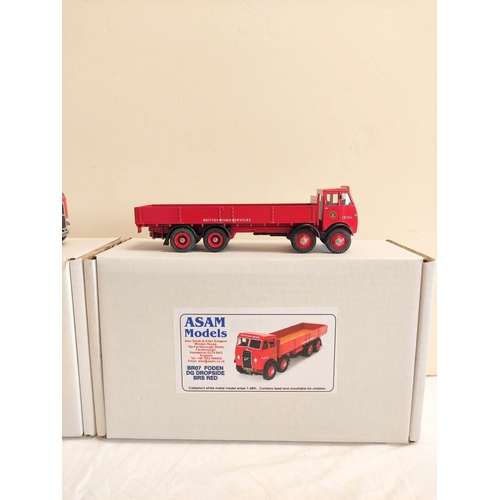 48 - Asam Models. Two boxed diecast 1/48 scale model vehicles to include Foden DG Dropside BRS BR07 and S... 