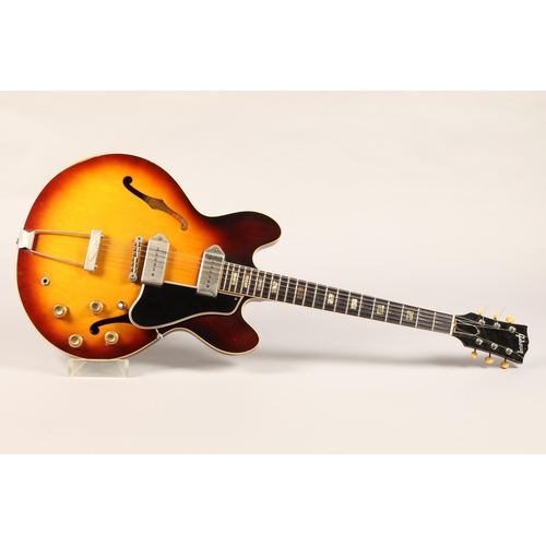 393 - Gibson ES330TD Guitar, 1964. Labelled Style ES330TD, Gibson Guitar, Number 174718 and stamped 174718... 