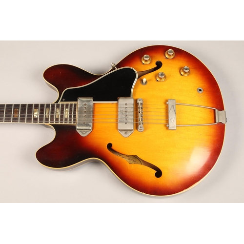 393 - Gibson ES330TD Guitar, 1964. Labelled Style ES330TD, Gibson Guitar, Number 174718 and stamped 174718... 