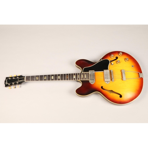 393 - Gibson ES330TD Guitar, 1964. Labelled Style ES330TD, Gibson Guitar, Number 174718 and stamped 174718... 