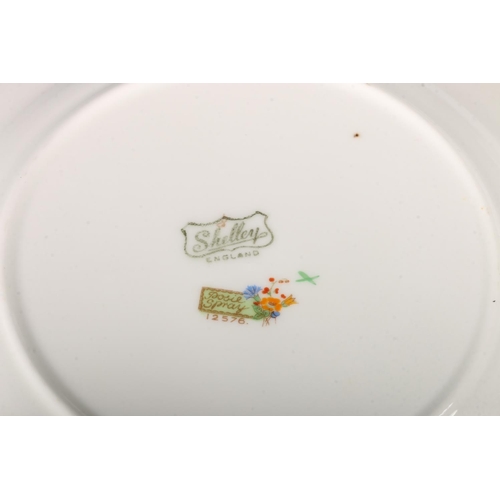 97 - Shelley Posie Spray porcelain part tea service comprising two cake plates, twelve side plates, twelv... 