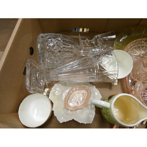 109 - Box of various household to include glassware etc.