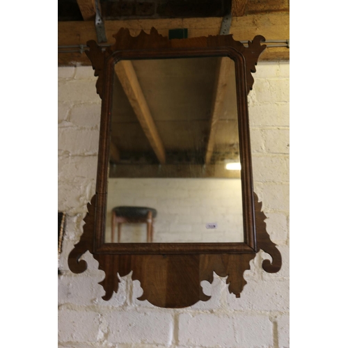 827 - Queen Anne style wall mirror, 70 x 45cm.