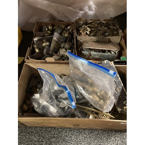 316 - Quantity of door hardware, knobs, locks, panels, etc.