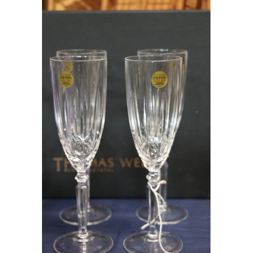 27 - Crystal to include Thomas Webb whisky glasses, an Edinburgh crystal vase, etc.