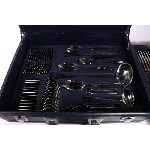 54 - Suissine cutlery in traveling case style canteen.