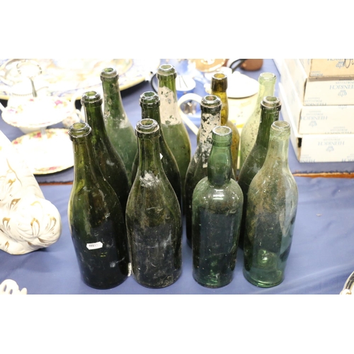 68 - 19th and 20th century wine bottles.