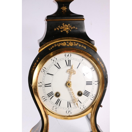 79 - Bracket clock of baluster form with bracket, 42cm excluding bracket. 