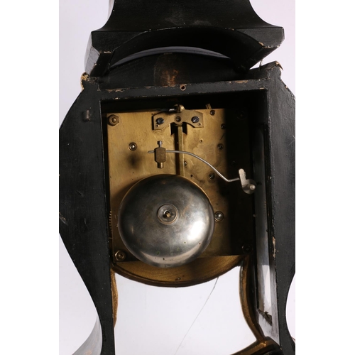 79 - Bracket clock of baluster form with bracket, 42cm excluding bracket. 