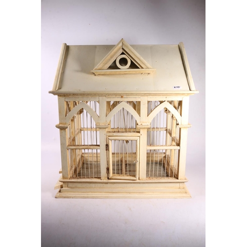 82 - Architectural style bird cage, 50cm.