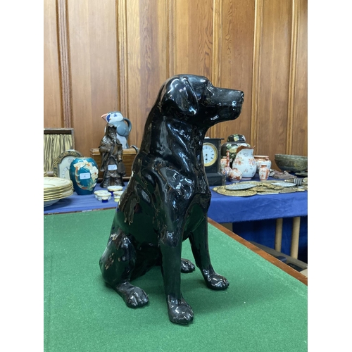 175 - Beswick figure of black Labrador 34cm.