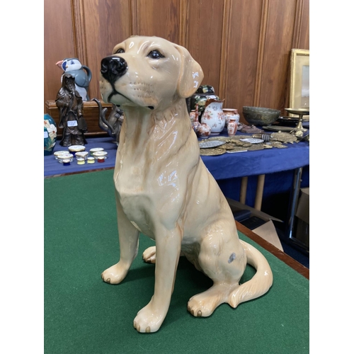 176 - Beswick figure of golden labrador, 33cm.