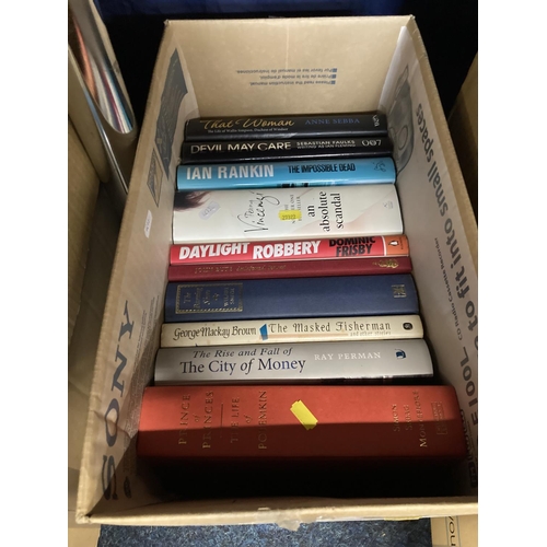 198 - Box of books, general fiction, also life of Potemkin, etc. 