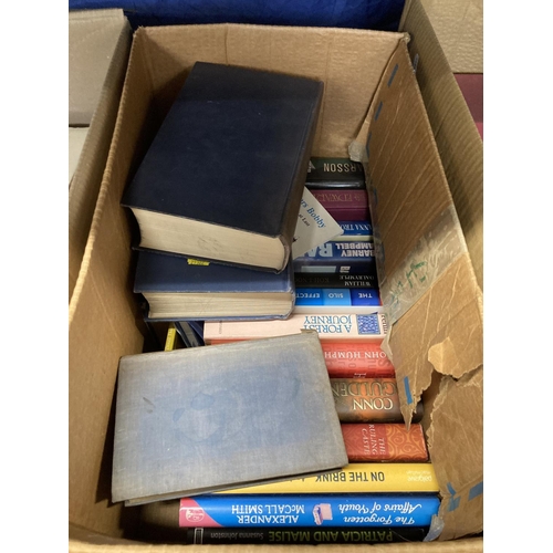 202 - Box of books, fiction, Jefferey Archer, general interest, etc. 