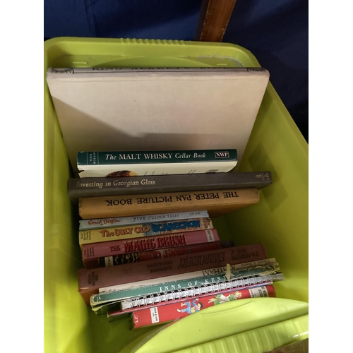 209 - Box containing childrens' books to include Enid Blyton books, The Peter Pan Picture Book, etc., and ... 