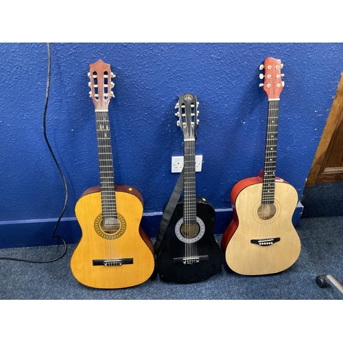 325B - Three guitars, including Herald and CBSKY.