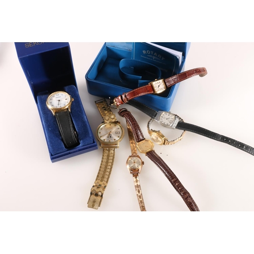 547 - Ladies Rotary wristwatch boxed, a Gents Sekonda wristwatch boxed, and other wristwatches.