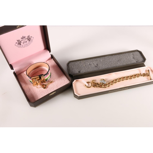 Juicy Couture bracelet of large curb links, in original box with €58 price  tag, and a strap bra