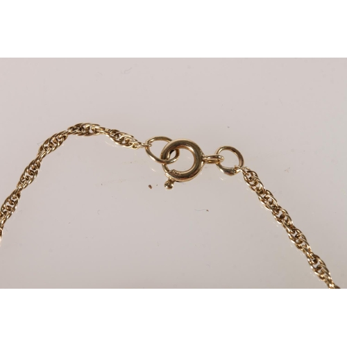 582 - 9ct gold chain, 3.5g.