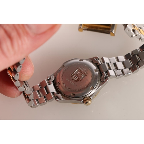 598 - Group of ladies wristwatches, to include silver cased watch, two Lorus, Tag Huer, Seiko and Lantima.... 