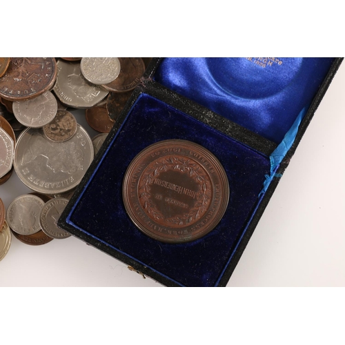 564 - Coin collection to include a Heriot Watt College medal award to John Henderson in 1902-3 for Photo P... 