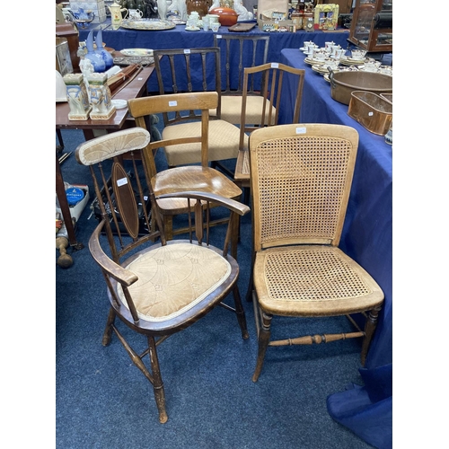 789 - Group of six early to mid 20th century chairs.