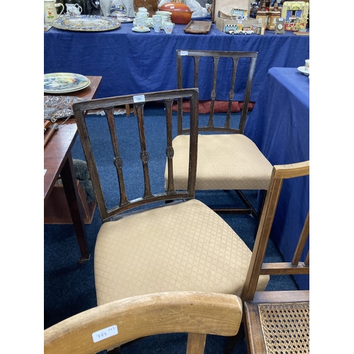 789 - Group of six early to mid 20th century chairs.