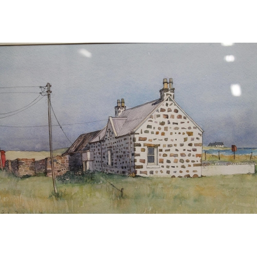 430 - CAROLINE BUCHANAN, Cottage Milton Tiree, watercolour, signed and dated 1991 lower left, 25cm x 34cm,... 